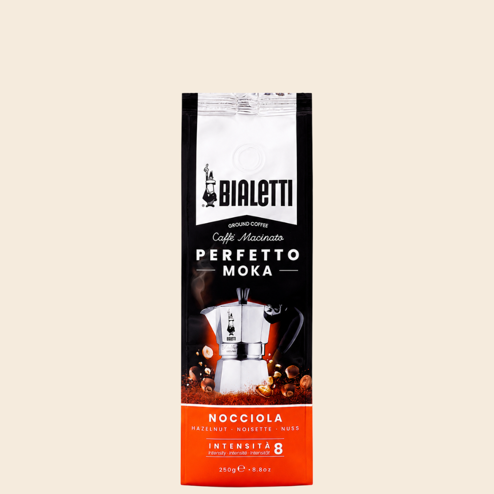 Bialetti Perfetto Moka NOCCIOLA gemahlen - Haselnuss 250g