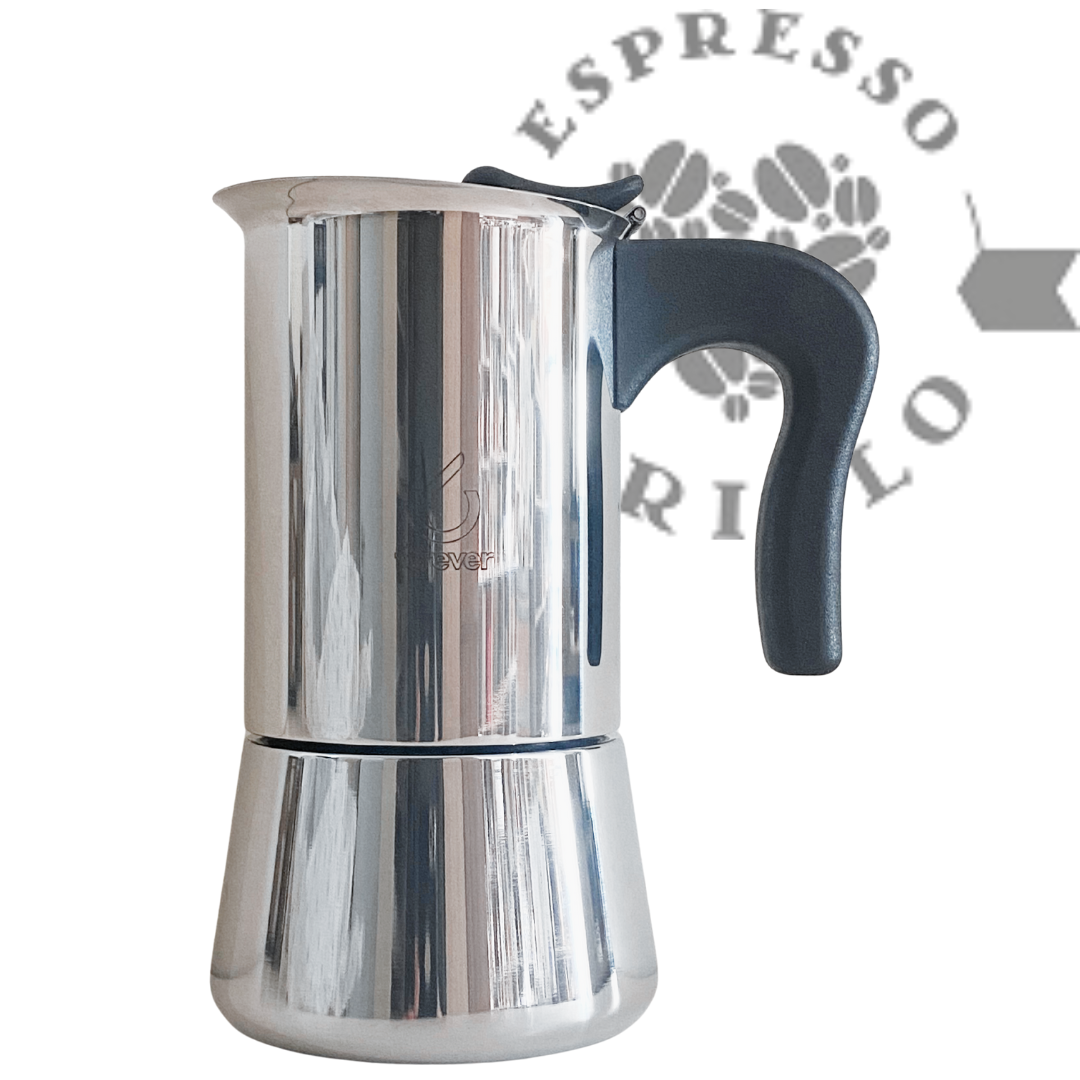 Forever Miss Splendy Edelstahl Espressokocher Induktion 10 Tassen