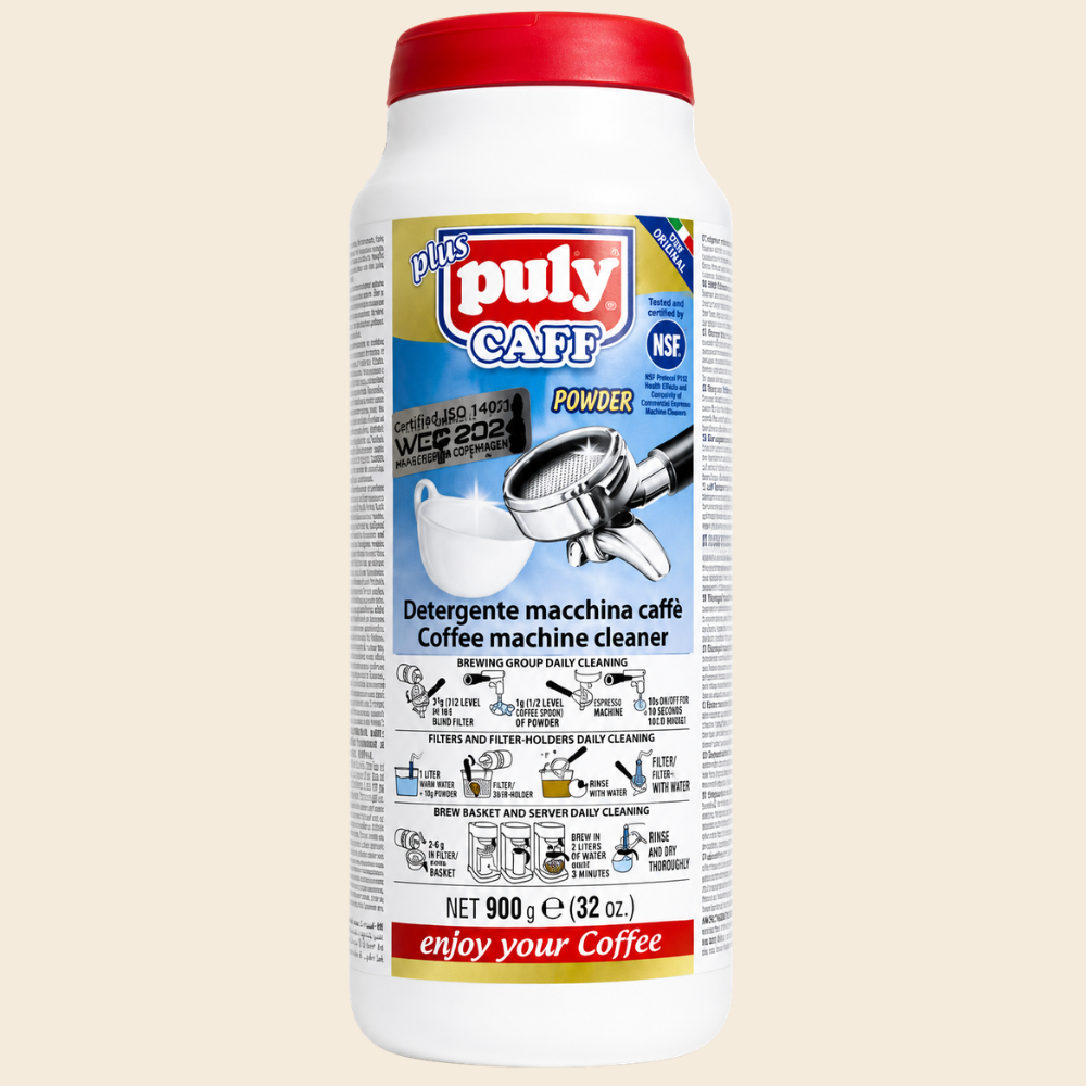 Puly Caff Plus NSF Powder Kaffeefettreiniger, Reinigungspulver für Kaffeemaschinen 900g