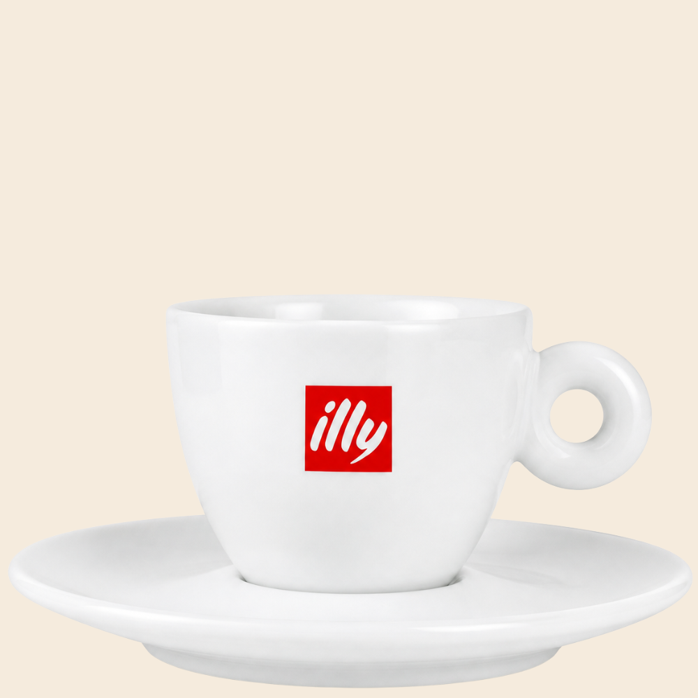 illy original Logo Espressotassen 60ml 6 Ober - und Untertassen