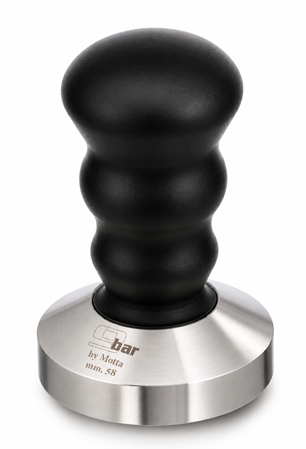 Motta Tamper 9Bar Edelstahl mit Aluminiumgriff schwarz 58mm