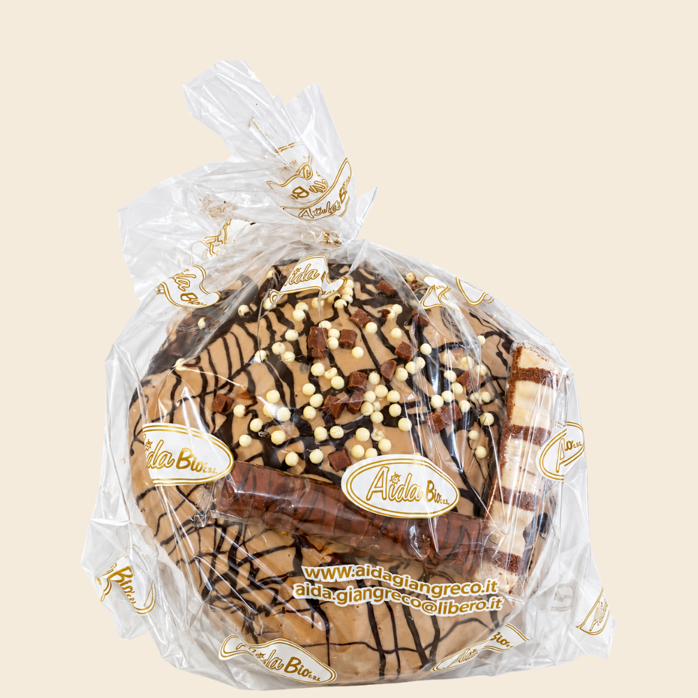 Aida Panettone mit weißer Haselnusscreme, Schokoladenguss und Kinder Bueno® 1100 g