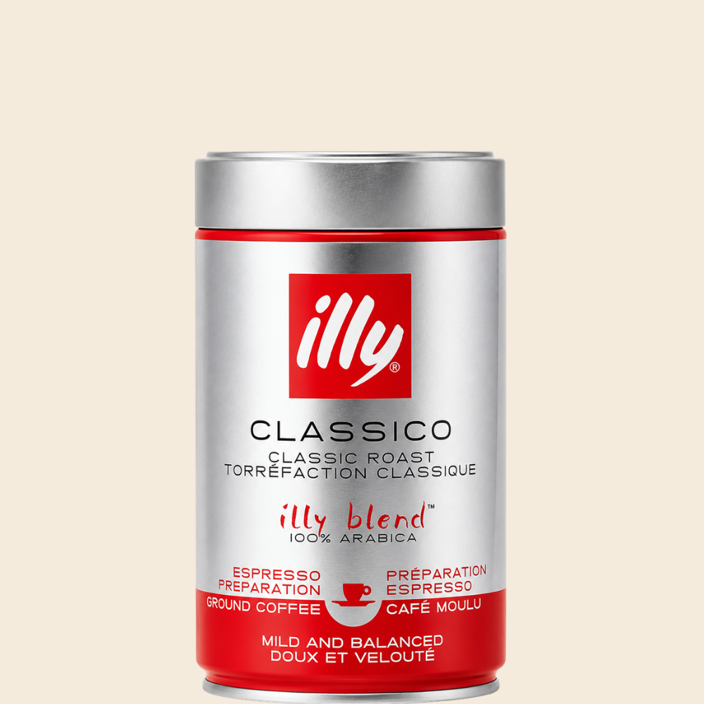 illy gemahlen Classico, erhältlich in 1, 12 oder 24 Dosen
