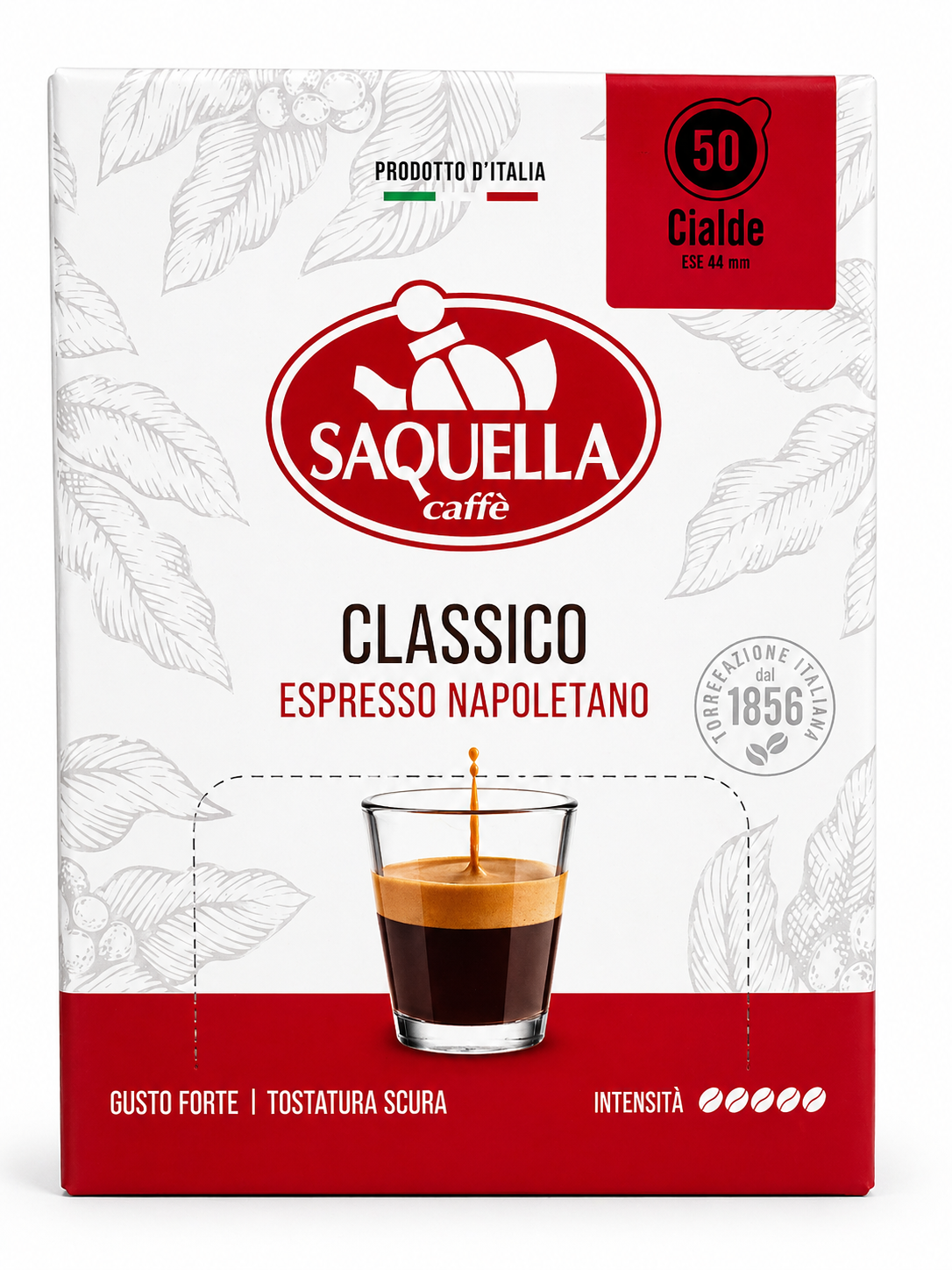 Saquella Napoletano E.S.E. Kaffeepads, Espressopads 50 Pads 375g