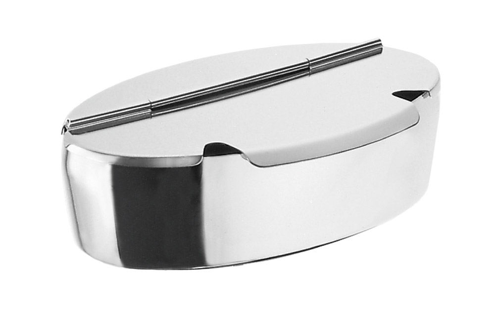 Motta Zuckerdose oval Edelstahl