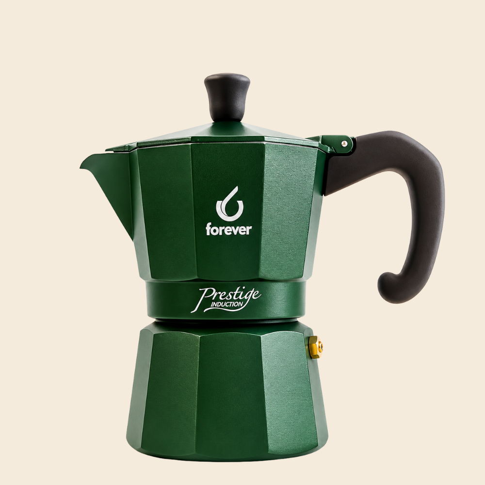 Forever Miss Prestige Grün Induktion Herdkanne für 3 Espressotassen