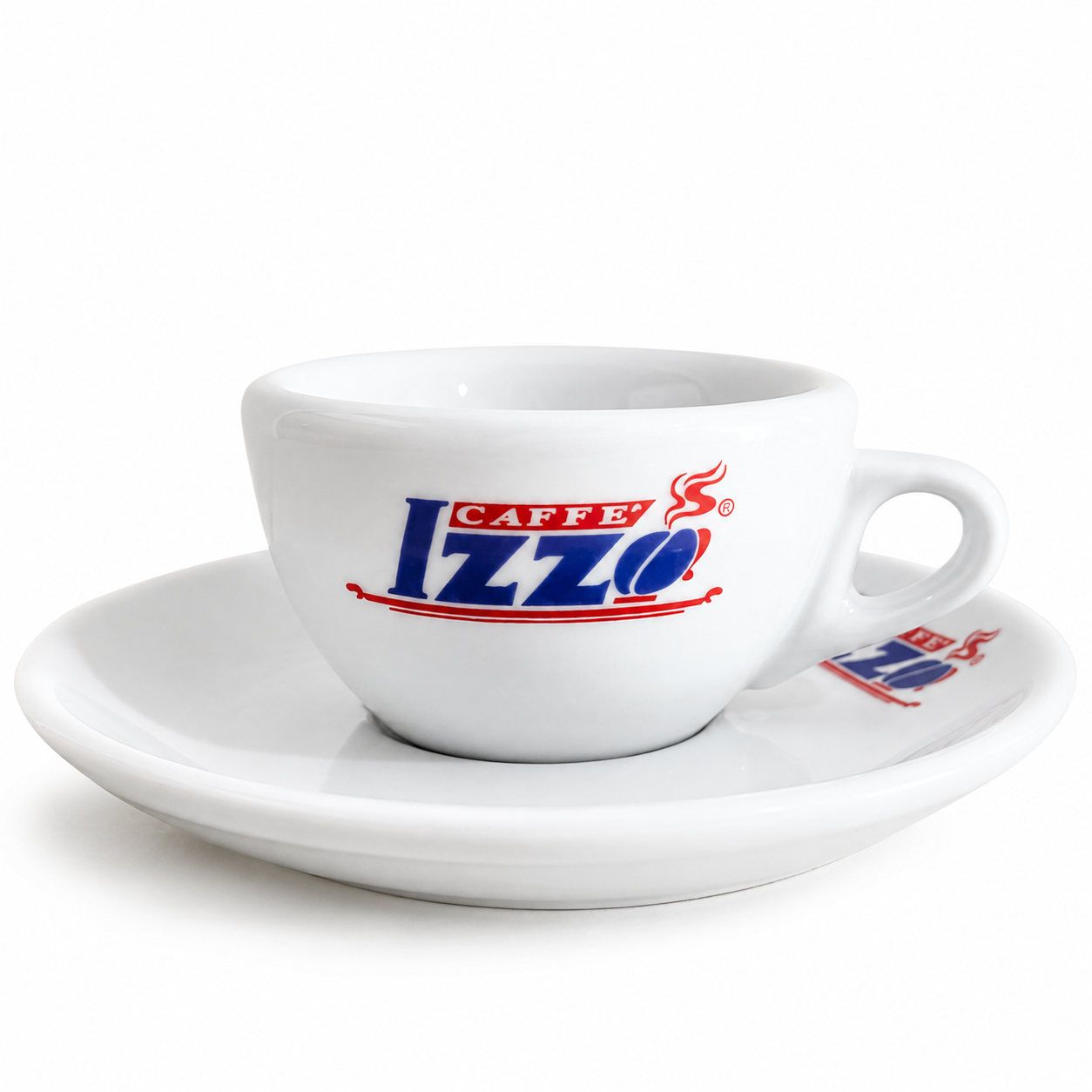 Izzo Logo Espressotasse mit Untertasse - 6 Tassen