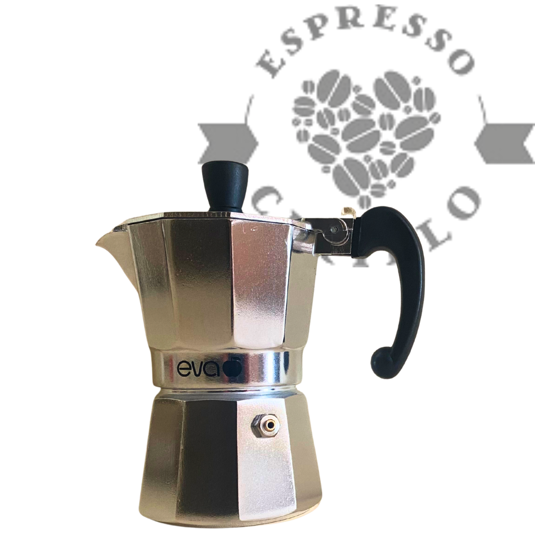 Forever MOKA EVA Espressokocher – Aluminium, glänzend – 2 Tassen