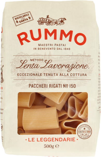 Pasta Rummo Paccheri Rigati Nr. 150  italienische Nudeln 500g
