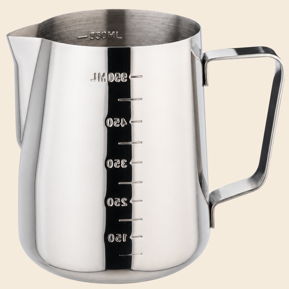 Forever EVA Milchkanne Edelstahl 600 ml – glänzend & mit Skala