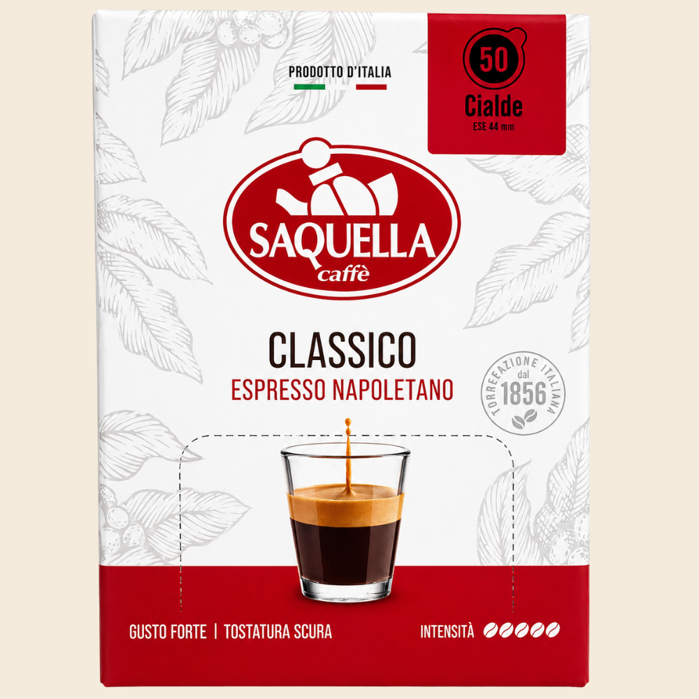 Saquella Napoletano E.S.E. Kaffeepads, Espressopads 50 Pads 375g