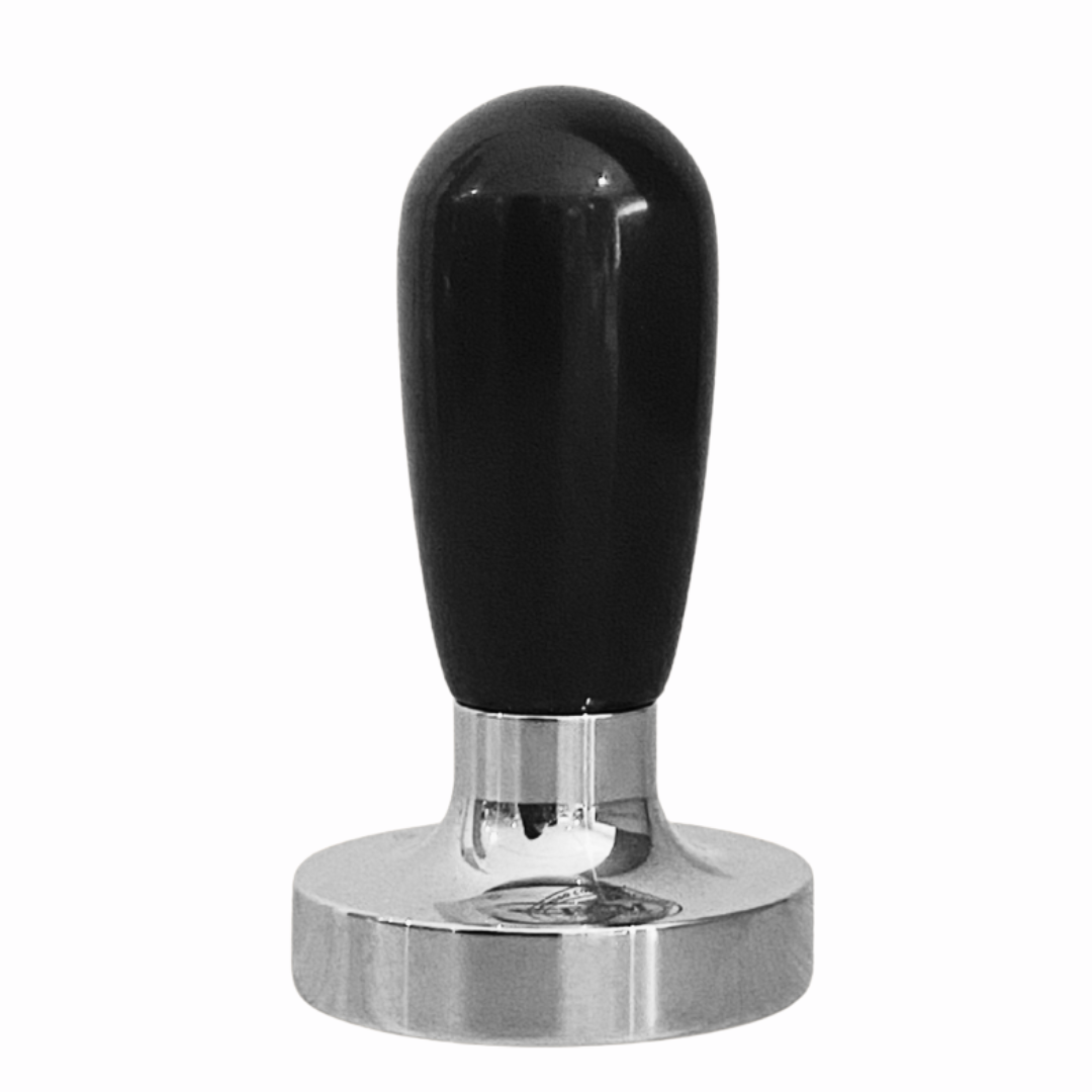 ECM Tamper Edelstahl mit Bakelit Griff schwarz 58 mm plan