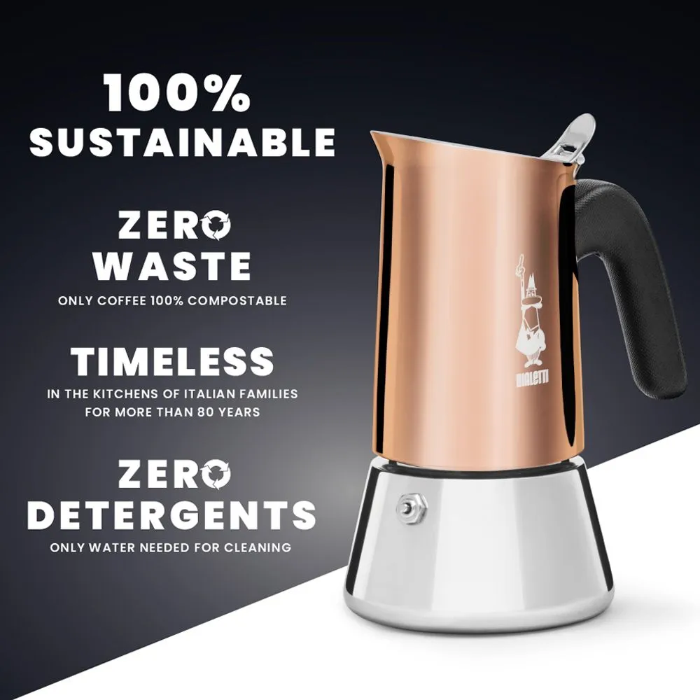 Bialetti Espressokocher Venus kupfer Herdkanne