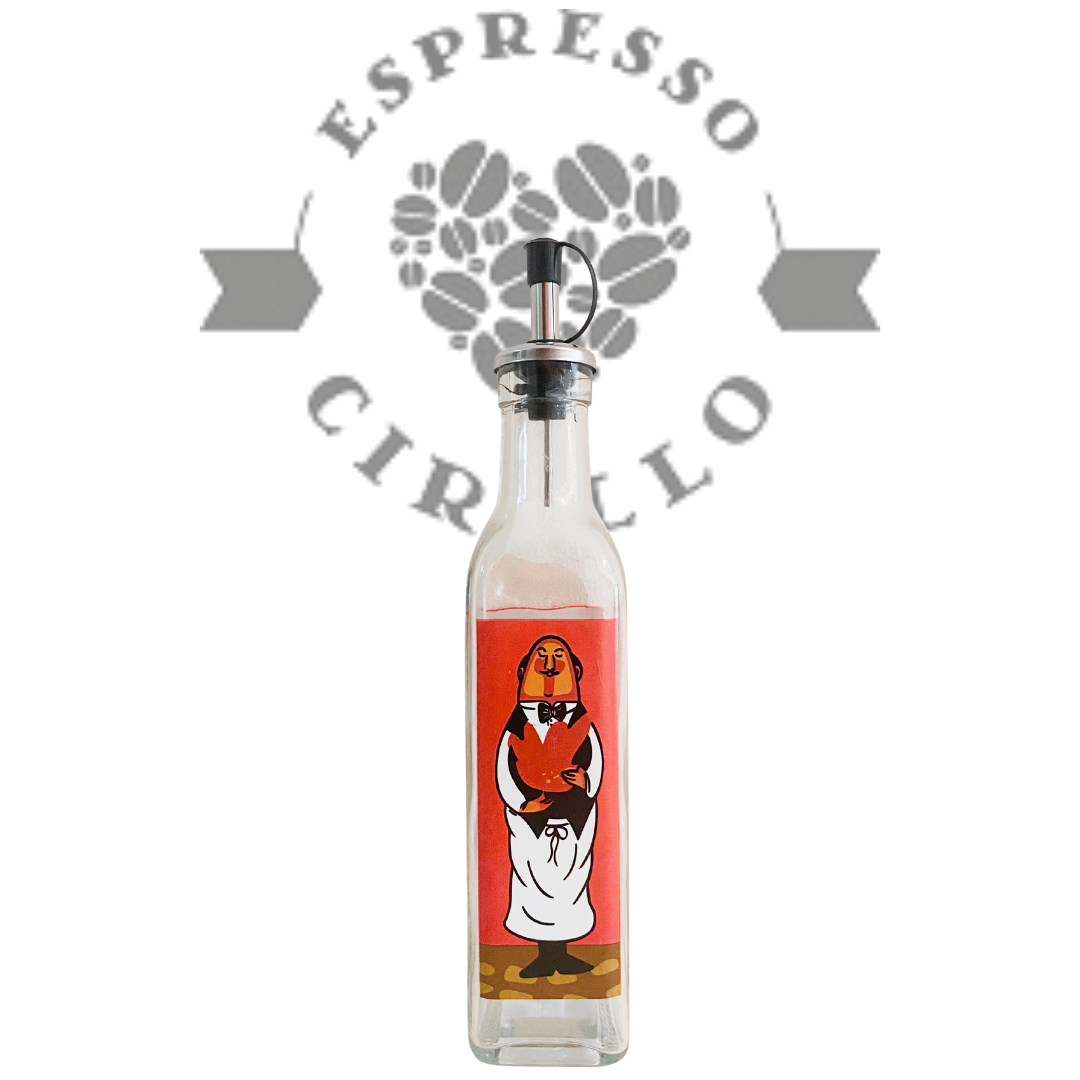 Forever EVA Ölflasche IL CAMERIERE aus Glas mit Edelstahl Ausgießer