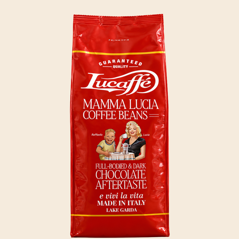 Lucaffè Mamma Lucia 40 % Arabica und 60 % Robusta 1000 g ganze Bohnen