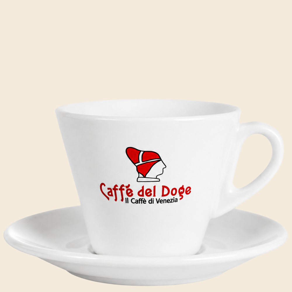 Caffè del Doge Rizzardini Cappuccinotasse weiß 180 ml - 6 Tassen