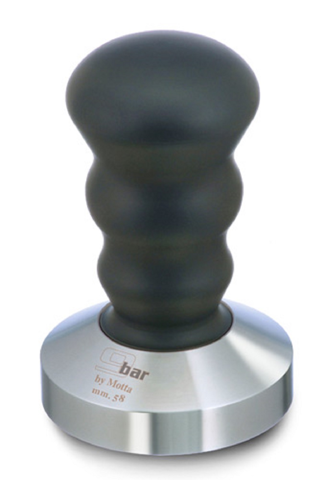 Motta Tamper 9Bar Edelstahl mit Aluminiumgriff schwarz 58mm