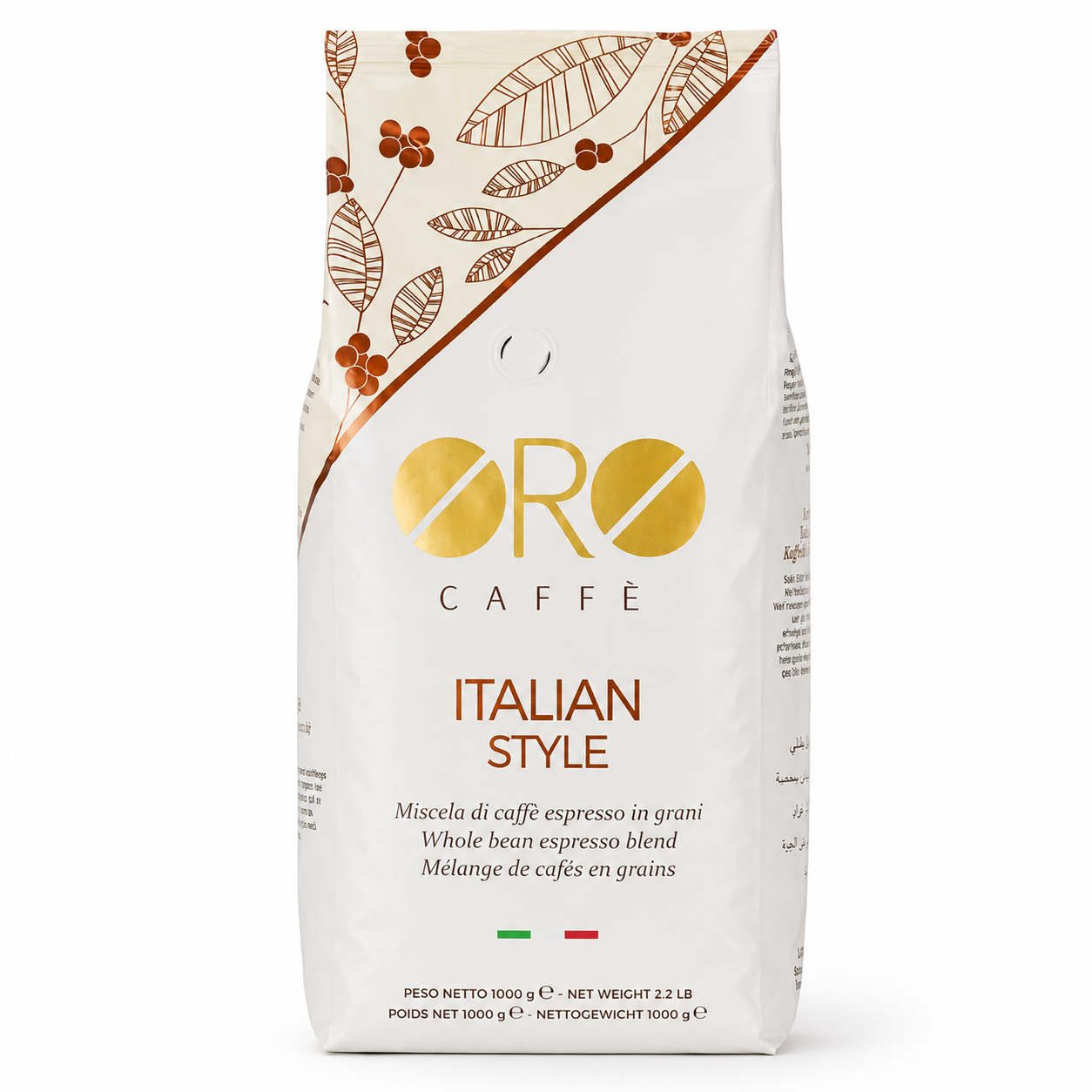 ORO Caffè Italian Style Espresso 1000g ganze Bohnen