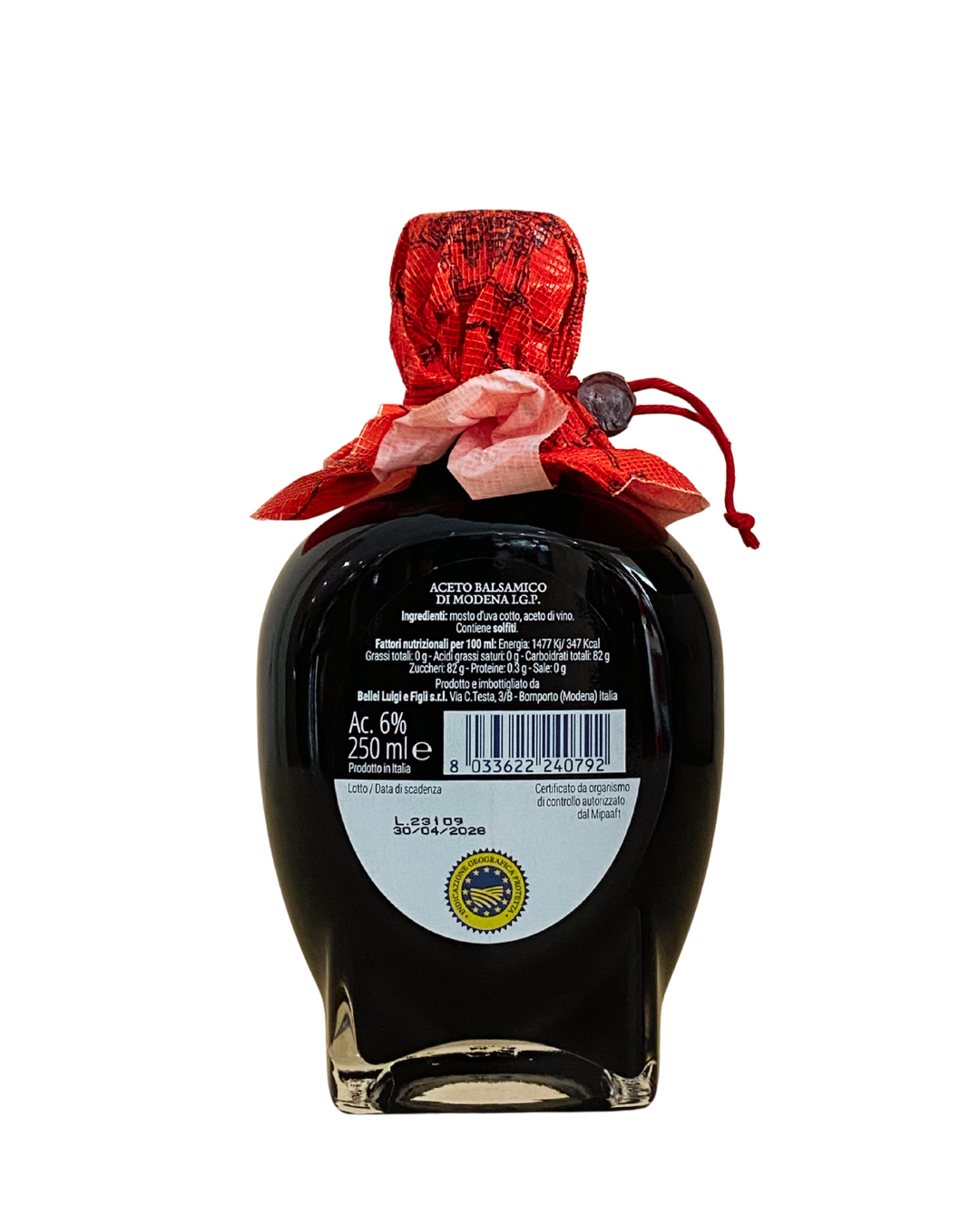 Bellei Aceto Balsamico di Modena IGP Denso Tutto di Modena 250ml