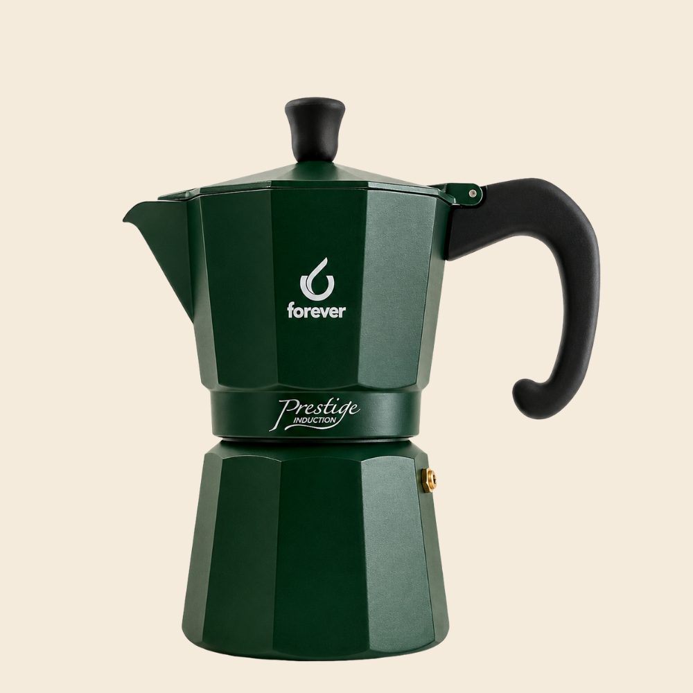 Forever Miss Prestige Grün Induktion Herdkanne für 6 Espressotassen