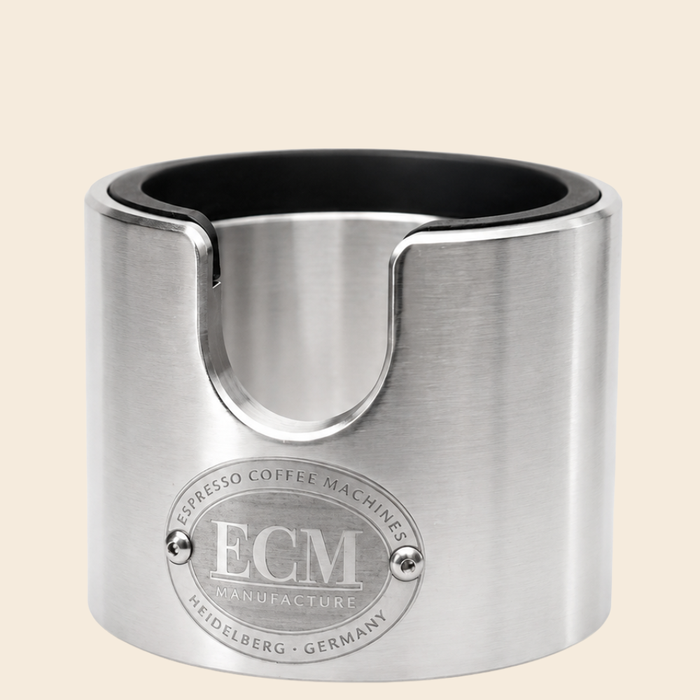ECM Tamperstation aus poliertem Aluminium