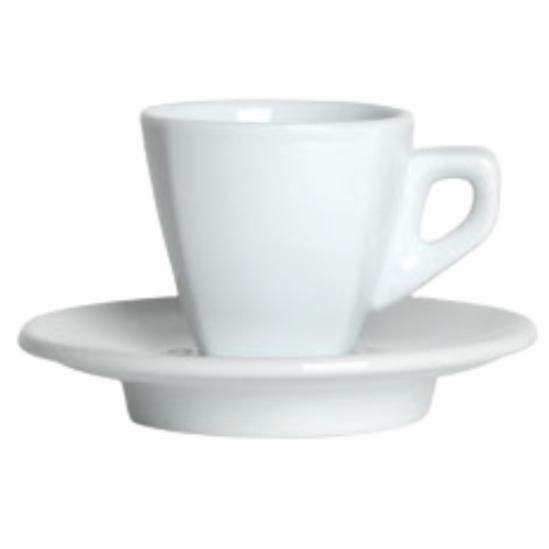 Nuova Point Espressotasse ASTI weiß 56 ml - 6 Ober - und Untertassen
