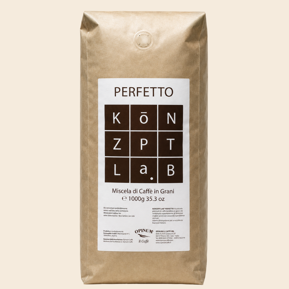 Opinum Perfetto Miscela Bar 100 Prozent Arabica ganze Bohnen 1000g