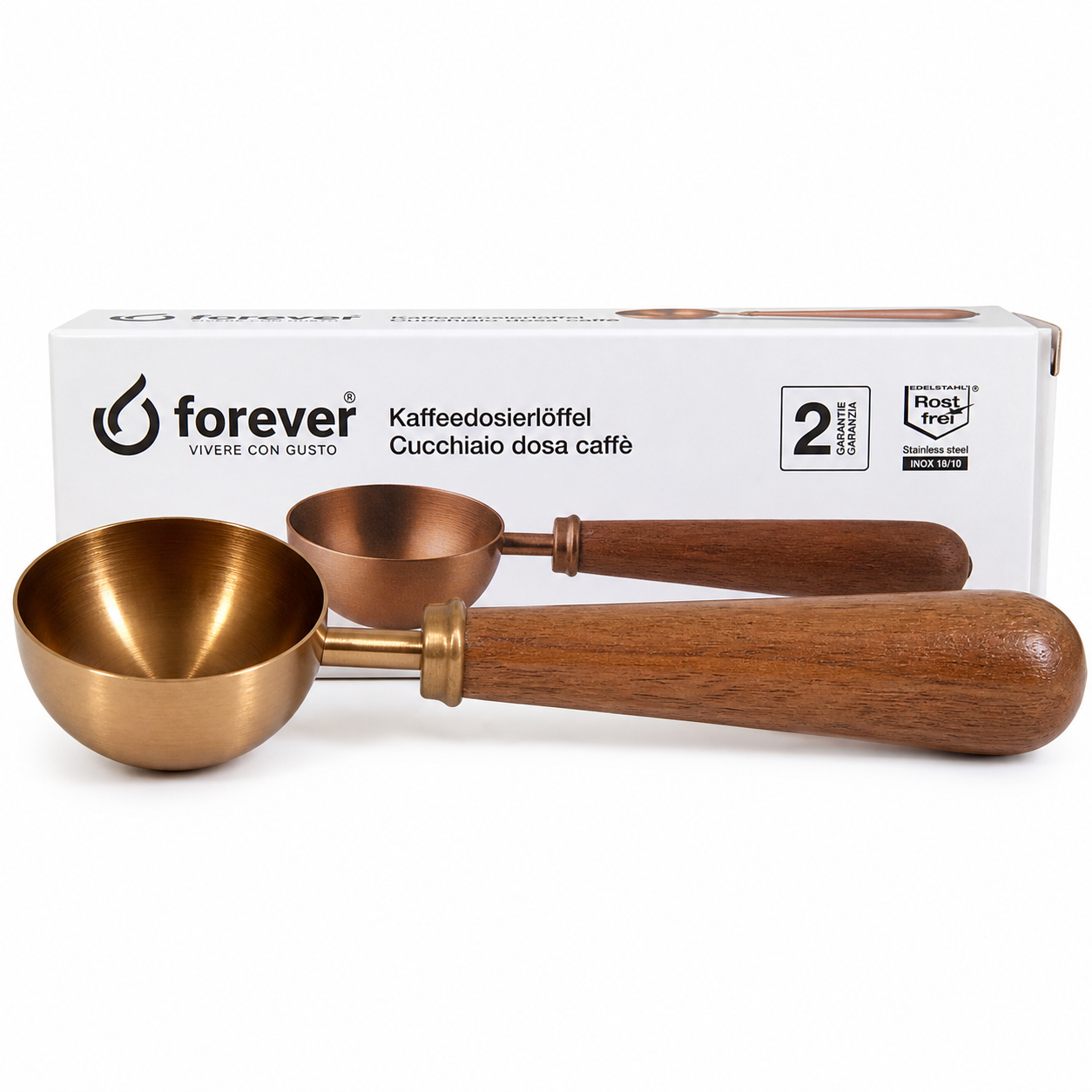 Forever Kaffeedosierlöffel 10g in Rosegold – Präzision trifft Stil