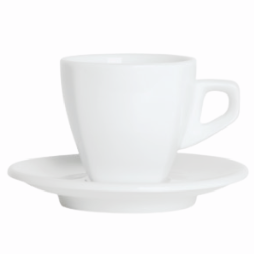 Nuova Point Kaffeetasse ASTI weiß 170 ml - 6 Ober - und Untertassen