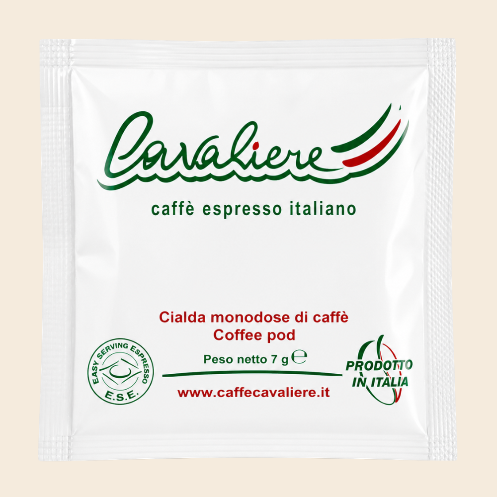 Caffè Cavaliere 150 ESE Pads je 7g - 50% Arabica, 50% Robusta