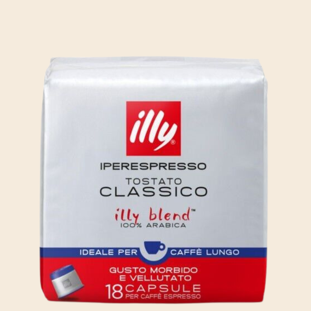 illy Iperespresso Kaffeekapseln classico als Lungo 6 x 18 Stück