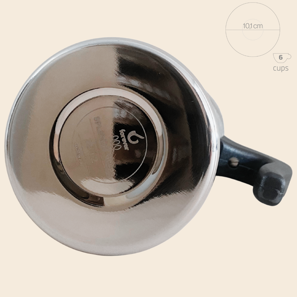 Forever Miss Splendy Edelstahl Espressokocher Induktion 6 Tassen