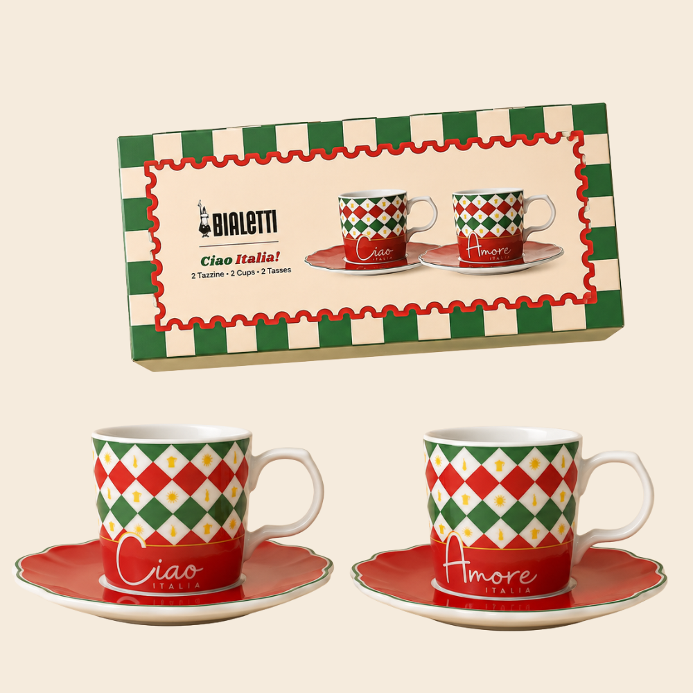 Bialetti Ciao Italia Espressotassen Set 2 Stück
