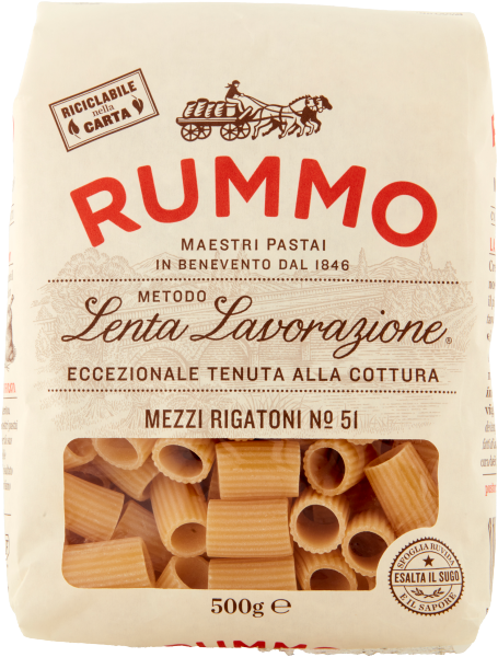 Pasta Rummo Mezzi Rigatoni Nr. 51 - italienische Nudeln 500g