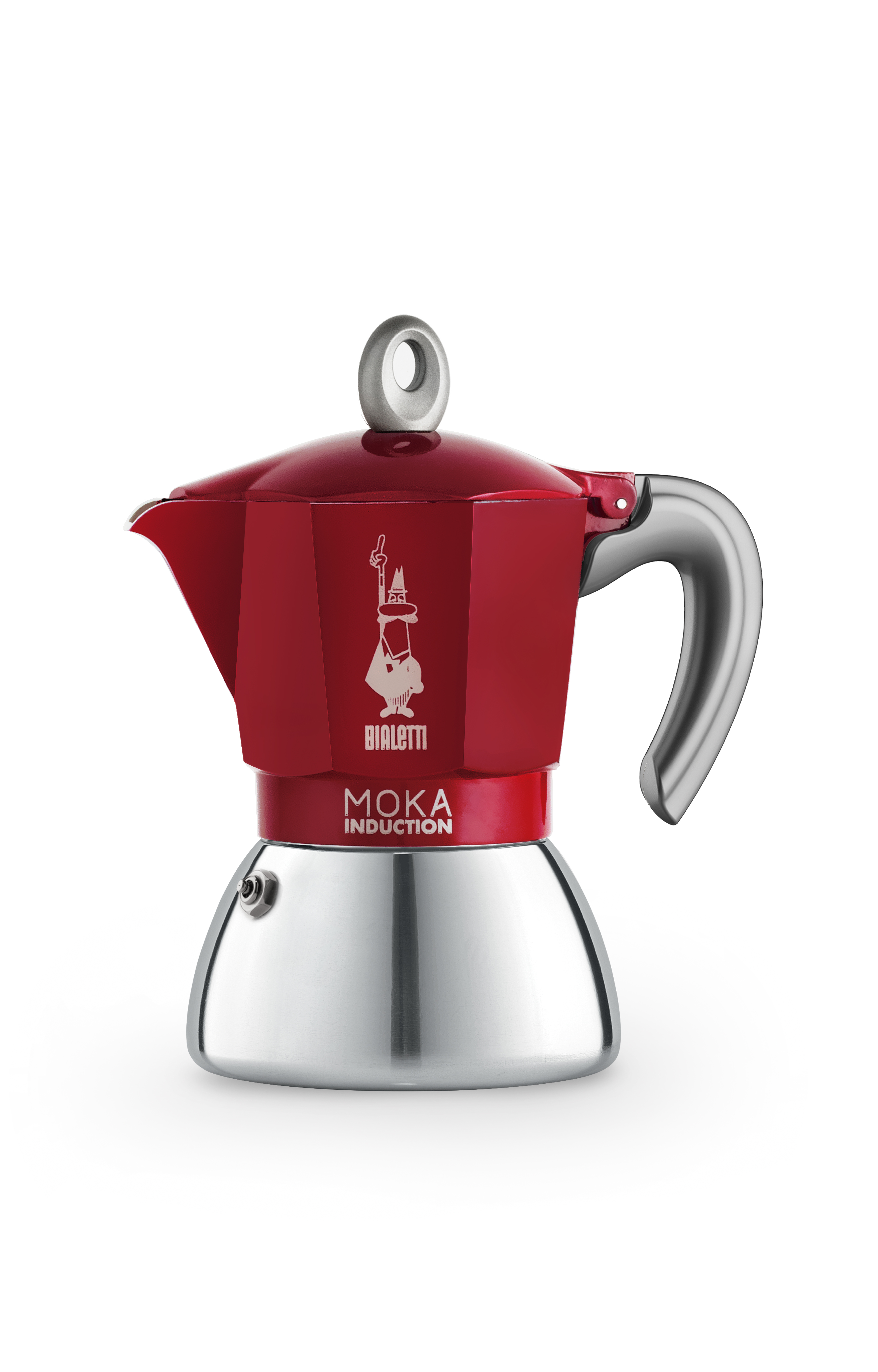 Bialetti Moka Induktion Espressokocher rot in 2, 4 & 6 Tassen erhältlich